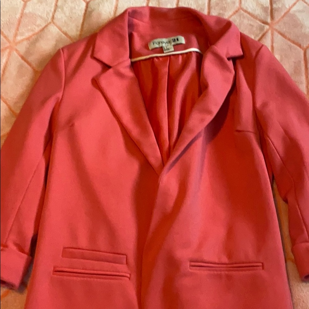 Coral pink blazer